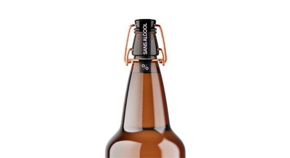 the top of a beer bottle